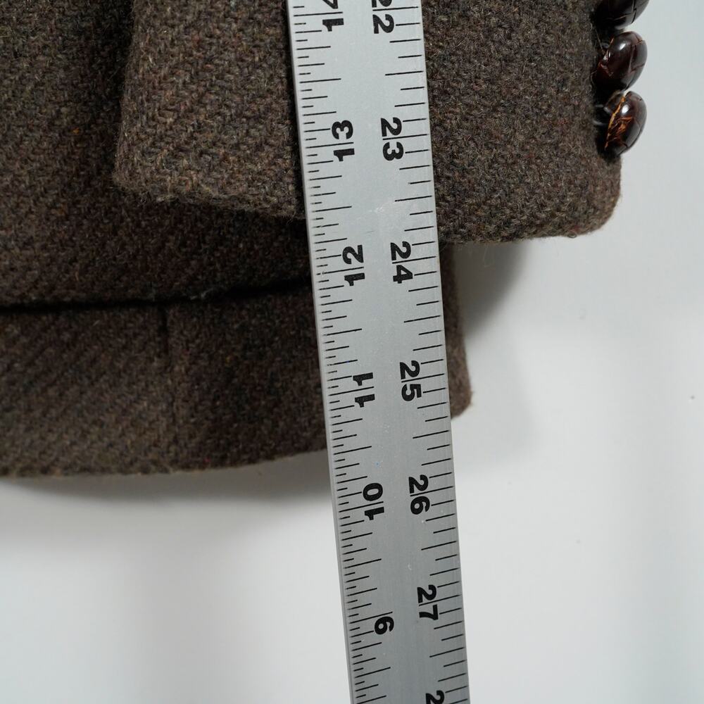 Vintage Women’s Wool Blazer Brown Union Made USA Size 10 Tailored Fit - Picture 11 of 13